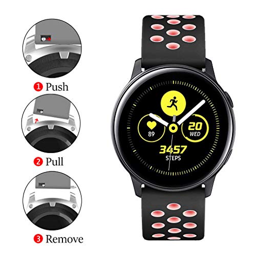 HOT Sale!!! for Samsung Galaxy Watch Active - Silicone Wrist Watch Bands Texture Bracelet Band for Gifts - Thumbnail 5