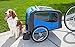 Schwinn Rascal Bike Pet Trailer, For Small and Large Dogs, Lightweight, Tow with Bicycle, Up to 50 lbs. Small, Blue/Grey