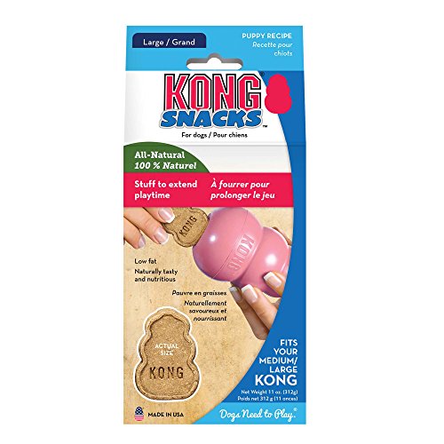 KONG Puppy Snacks, All Natural Dog Biscuit Treats, Large