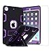 TabPow Case for iPad Mini 2nd,3rd,4th,5th Gen, Kidsproof Tablet Cover with Shoulder Strap and Stand, Hand Grip, Pencil Holder - Purple Teal