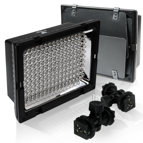 LimoStudio 2PC LED 160 Photographic Lighting Kit, Photo Studio Barndoor