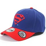 ililily Superman Baseball Cap Superman Shield Embroidery Fitted Trucker Hat