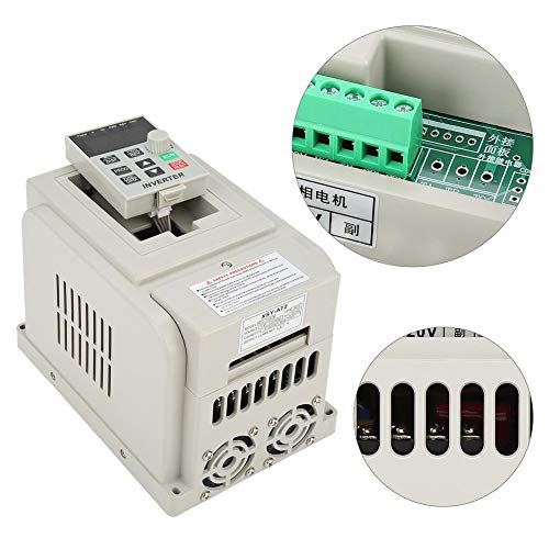 Variable Frequency Drive ,220VAC Variable Frequency Drive VFD Speed Controller for Single-Phase 1.5kW AC Motor