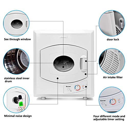 2 Costway+Clothes+Laundry+Stainless+Electric
