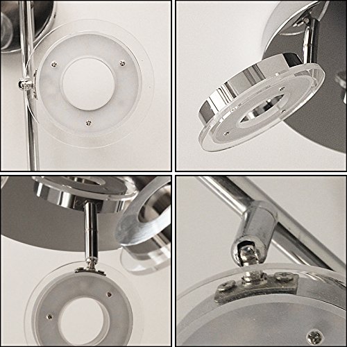 [- HENGDA HD 18W LED Deckenleuchte schwenkbar Moderne Deckenlampe Deckenstrahler Wohnzimmer Lampe D