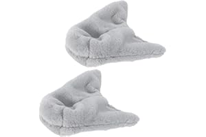 Amaezorx 2pcs Medium Grey Bird Sleeping Shawl Blanket for Parrots, Cozy Warm Fleece Nest Shelter & Soft Corner Hammock for Ca