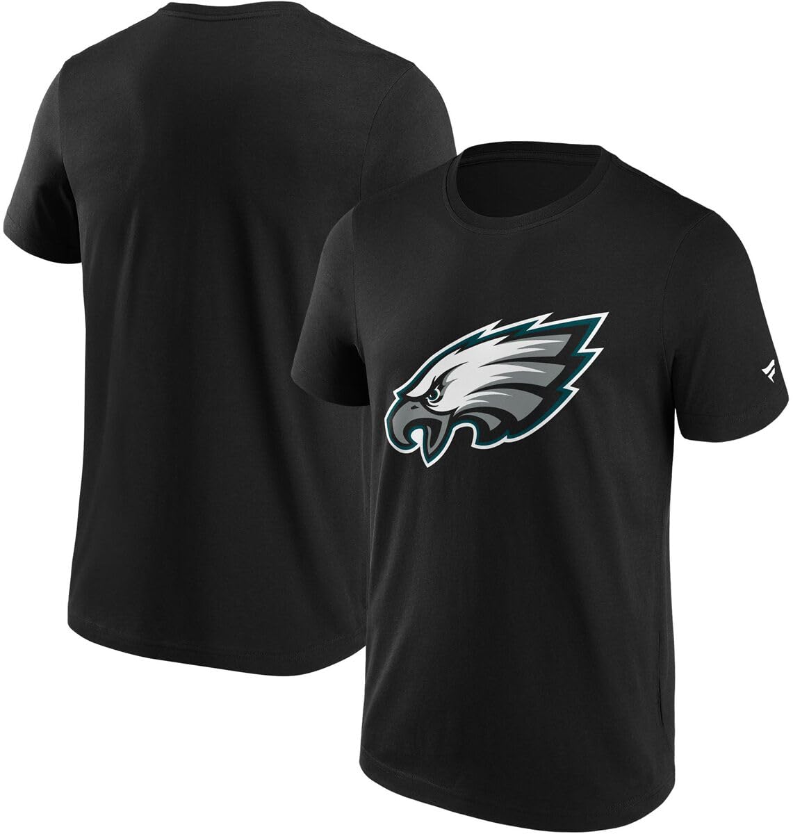 Fanatics Philadelphia Eagles Logo Men's T-Shirt Black NFL Sports, black, XL