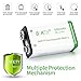 BAKTH 9V Advanced Li-ion Battery 9 Volt 650mAh High Capacity Low Self-Discharge Lithium-ion Rechargeable Batteries (8 Pack)