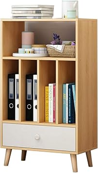 Amazon Com Bookcases Bookshelf Simple File Cabinet Storage Rack Simple Shelf Color Wood Color Size 51x30x95cm Furniture Decor