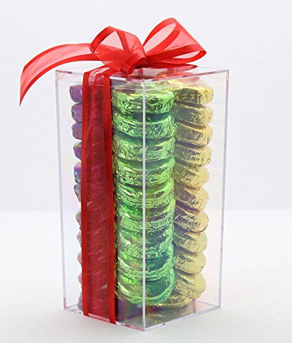 Clear Rigid Plastic Box (4" L X 4" W X 8" H) - 25 Pieces Per Pack