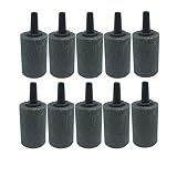 CO RODE Aquarium Aerator Air Stones Fish Tank Bubbler Ceramic Airstones Pack of 10