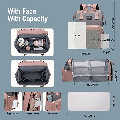 Diaper Bag Backpack,Baby Diaper Bags,Multifunctional Travel Diaper Waterproof Backpack