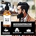 Beard Oil for Men-All Natural Unscented Beard Growth Oil for Mustache & Goatee, Leave-in Conditioner Softener Facial Hair Care Product for Fuller and Thicker Beard -1 Fl Oz Bottle