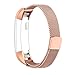 Vancle For Fitbit Alta HR Band/Alta Band, Fitbit Alta Accessories Replacement bands Metal Wristband Band Strap with Magnetic Closure Clasp for Fitbit Alta HR/Fitbit Alta(Rose gold, Small)