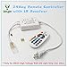 IEKOV™ Max 750W, AC 110V 120V to DC 110V Power Supply Adapter with IR Receiver + 24 Keys Remote Control only for IEKOV High Voltage RGB LED Light Strip (RGB,5m-20m)