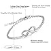 Cupimatch Girls Silver Stainless Steel Love Infinity Symbol Chain Link Bracelet 6.5 inch