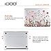 iDOO Soft Touch Plastic Hard Case for MacBook Air 13 inch Model A1369 and A1466 - Plants and Flowers