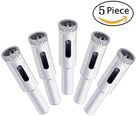 ASPEN BURG Diamond Grit Hole Saw Drill Bit Set,3/8ich 5 Piece