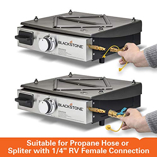 Kohree 1/4" RV LP Quick Connect/Disconnect Conversion Fitting Adapter