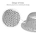 LEKEYE Bathtub Drain Hair Catcher/Stainless Steel Drain Protector/Hair Trap-Silver