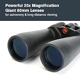 Celestron SkyMaster 20x80 Binoculars Porro BaK-4 Multi Coated Optics Case view 3