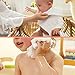 PPOGOO Baby Muslin Washcloths Natural Purified Cotton Baby Wipes Soft Newborn Baby Face Towel Baby Shower Gifts