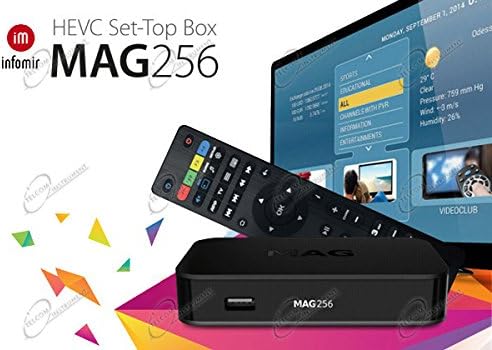 MAG 256 Original IPTV SET TOP BOX Multimedia Player Internet TV IP Receiver (HEVC H.265) + WLAN WIFI Adapter faster than MAG254