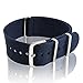 22mm Navy Blue Nylon Replacement Watch Strap with Free Installation Kit Including 4 Spring Bars and Removal Tool - [BWC]