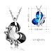 NINAQUEEN Silver Necklaces for Women Pendant Jewelry with Crystals from Swarovski Necklace Birthday Anniversary Back to School for Her Daughter Wife Girlfriend Niece Sister Teen Girls