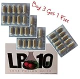 LP10 BUY 3 GET 1 FREE #1 Natural Male Enhancer & Testosterone Booster (10 Caps per pack), Works in Minutes, Lasts for Days