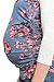 LaClef Women's Maternity T-Shirts Top with Baseball Raglan (Medium, Denim/L Grey)