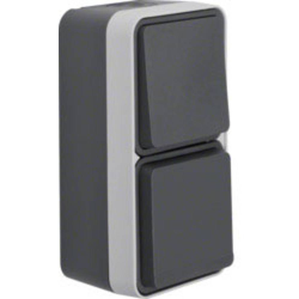 Berker AP Combination 47803515 Light Grey