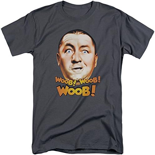 Three Stooges Woob Woob Woob Mens Big and Tall Shirt Charcoal 3X