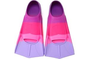 Foyinbet Kids Swim Fins,Short Youth Flippers Swimming Training Fins for Lap Swimming for Children Girls Boys Beginner