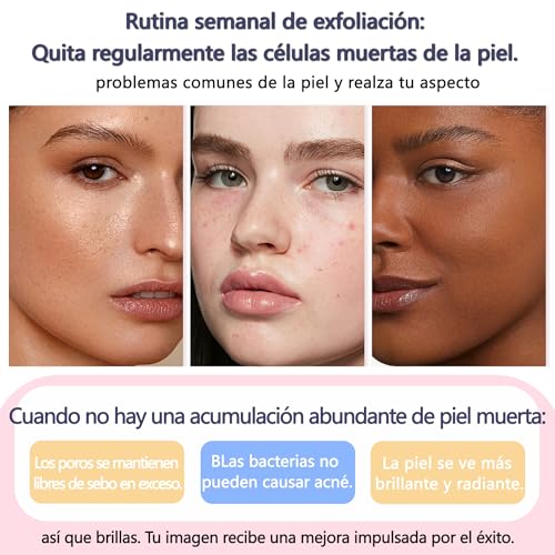 QUARXERY Gel Exfoliante Facial Limpiador con Nicotinamida - Gel Limpiador Facial Piel Grasa Exfoliante, Skin Care Purificante Profundo Reduce Poros para Piel Grasa, Seca y Mixta