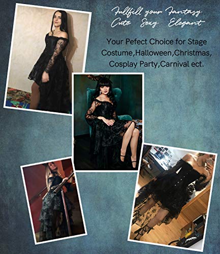 SLIMBELLE-Donna-Bustino-Pizzo-Vestito-Corsetto-Stringivita-Modellante-Dimagrante-Steampunk-Sexy-Bustini-Corsetti-Eleganti-Intimo-Nero