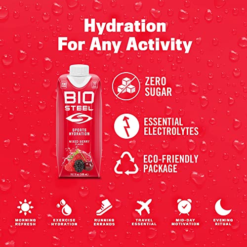 BioSteel Sports Drink, SugarFree with Essential Electrolytes, Mixed