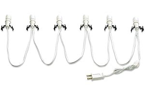 Department 56 Village Collection Accessories Six Socket Light Set, 108 Inch, White