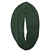 Wrapables Winter Warm Knitted Infinity Scarf and Beanie Hat Set, Hunter Green