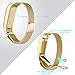 GELISHI Fitbit Flex Band Replacement with Stainless Steel Wireless Activity Bracelet Sport Wristband No Tracker - Gold Small