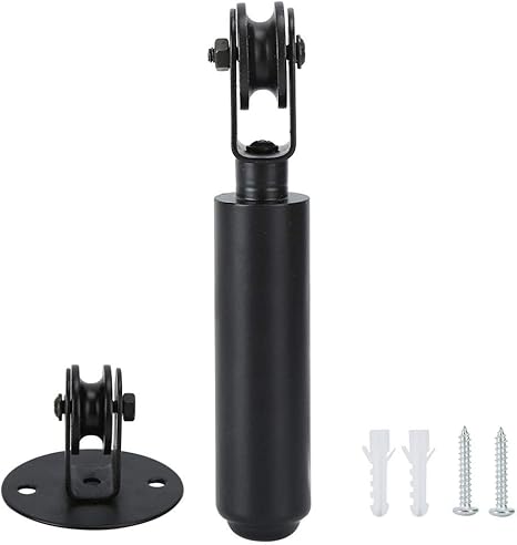 fdit polea de arana polea negra montada en la pared para lamparas colgantes polea rodamiento de varilla accesorios de iluminacion de repuesto