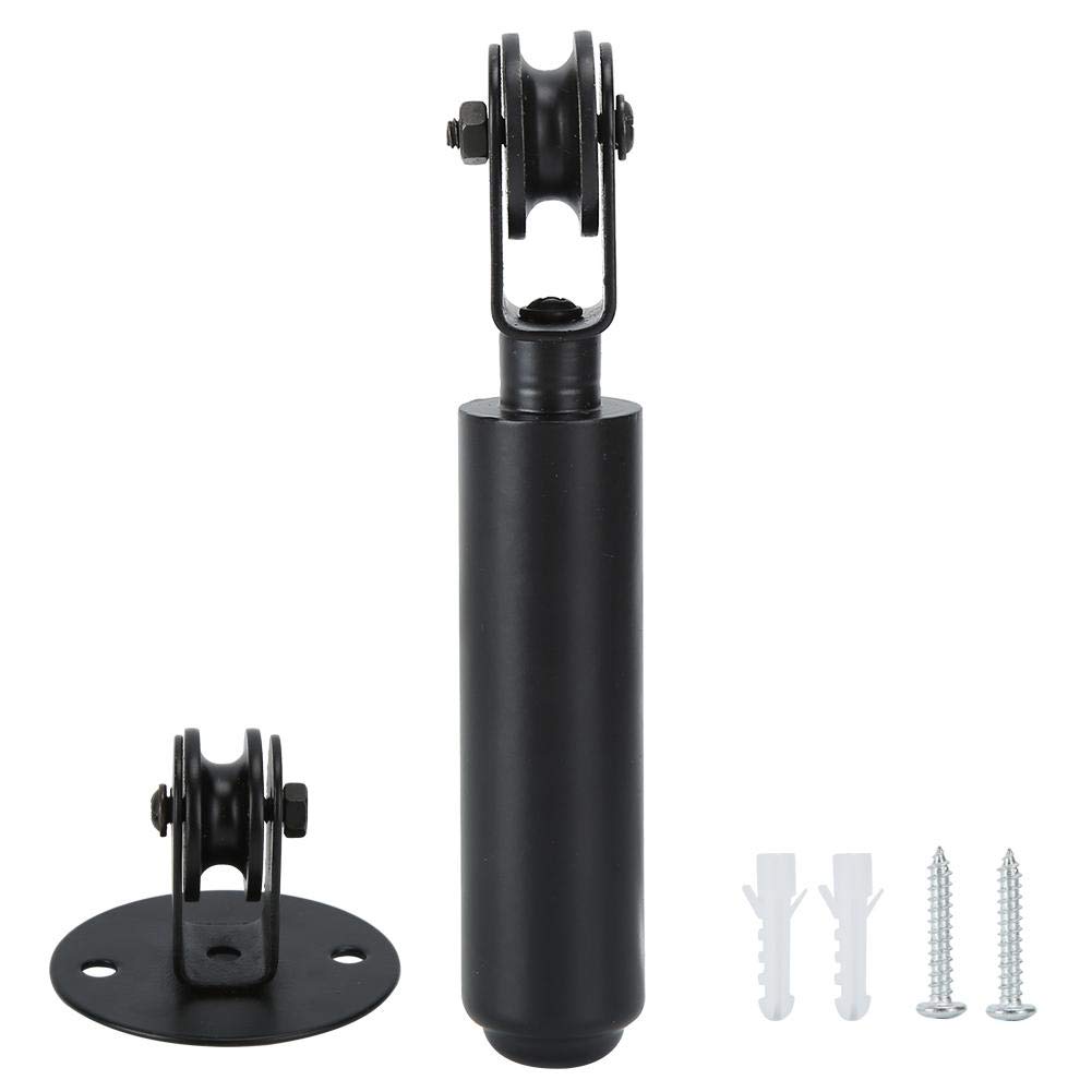 Fdit Pulley Bracelet Light，Chandelier Pulley Wall Mountded Black Pulley for Pendant Lamps Pulley Bearing Rod Replacement Lighting Accessories