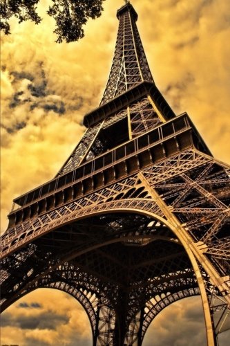 Another Charming View of the Eiffel Tower in Paris France Journal: 150 Page Lined Notebook/Diary