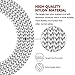 iPhone Charger, MFi Certified Lightning Cable, 5 Pack(3/3/6/6/10 FT) Extra Long Nylon Braided Charging&Syncing Cord Compatible with iPhone Xs/XR/XS Max/X/7/7Plus/8/8Plus/6S/6S Plus/5 More Silver&Grey