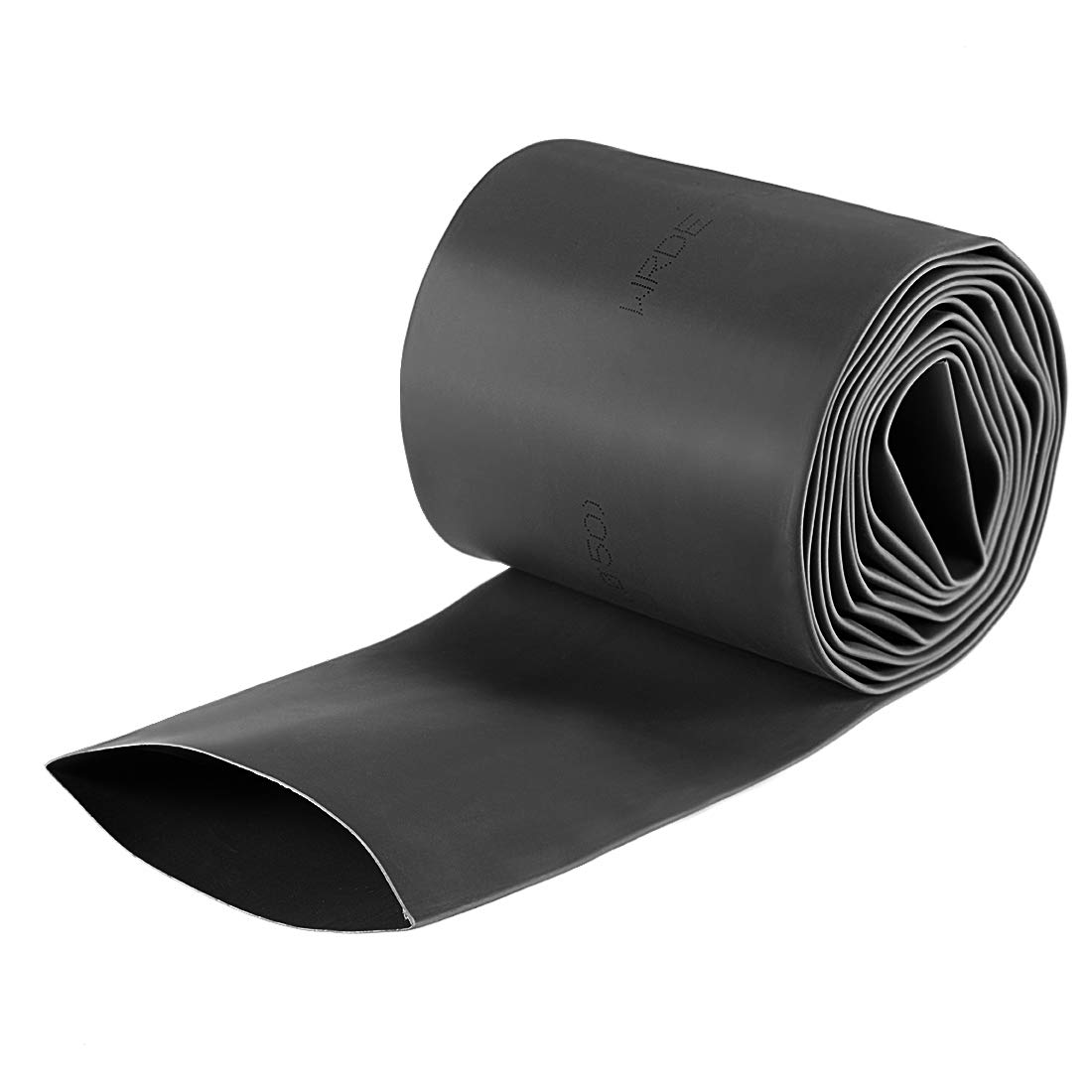 sourcing map Heat Shrink Tubing, 80mm Flat Width 2:1 rate Shrinkable Tube Cable Sleeve 2m - Black