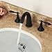 Beelee Deck Mounted Three Holes Double Handles Widespread Bathroom Sink Faucet, Traditional Deck Mounted Tub Faucet Trim with Metal Lever Handles,Oil Rubbed Bronze