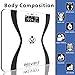 INEVIFIT Body-Analyzer Scale, Highly Accurate Digital Bathroom Body Composition Analyzer, Measures Weight, Body Fat, Water, Muscle & Bone Mass for 10 Users. Includes Batteries