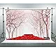 LUCKSTY Hollywood Red Carpet Backdrops for Photography 6x6FT Gold Lights Glitter Walk of Fame Photo Backgrounds for Baby Children Birthday Wedding Studio Props LUGE049