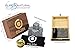 Whiskey Stones - Gift Set of 9 Pure Soapstone Chilling Rocks With Velvet Freezer Carrying Pouch | Reusable Ice Cubes | Prevents Water Dilution |Packed in Decorative High Quality Wood Souvenir Box