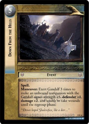 LOTR TCG BOHD HELM'S DEEP FOIL DOWN FROM THE HILLS 5R16